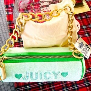 Vintage Juicy Couture NWT green Angel Barrel Bag